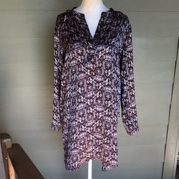 Joe Fresh Geometric Print Shirt Dress - Picture 1 of 8
